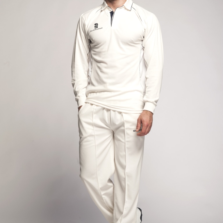 Shalford CC - Premier Long Sleeve Navy Trim Shirt